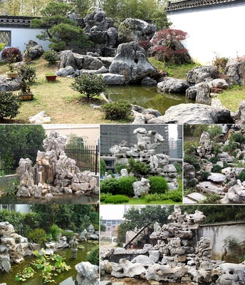 精品天然太湖石庭院园林假山鱼池窟窿石 原石奇石景观石