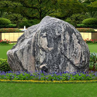 和谐景观石 园林风景石泰山石点石刻字石 TY1