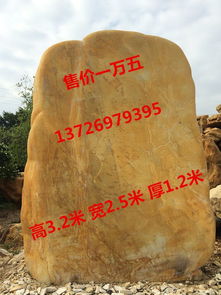 园林黄蜡石 假山石 刻字黄蜡石 广东黄蜡石