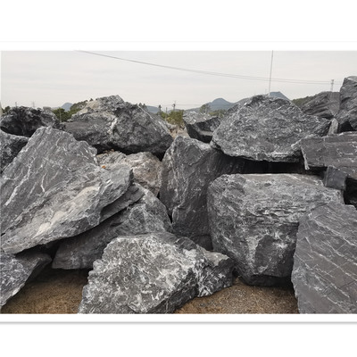 黑山石 塑造水溪驳岸与园林假山的自然美学